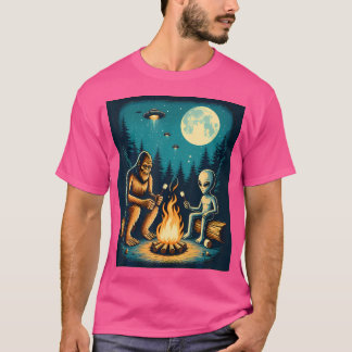Camiseta Pie Grande Con Alien En El Famoso Sasquatch De Cam