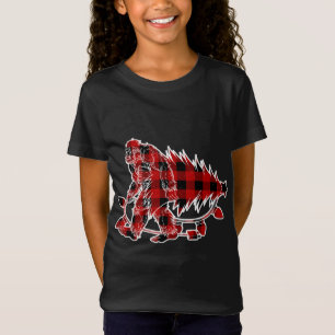 Camiseta Pie grande con árbol de navidad Sasquatch Creyente