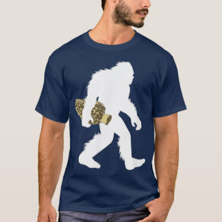 Camiseta Pie grande con morel hongos asquatch