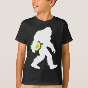 Camiseta Pie Grande Con Sasquatc Duriano De Fruta Tropical 