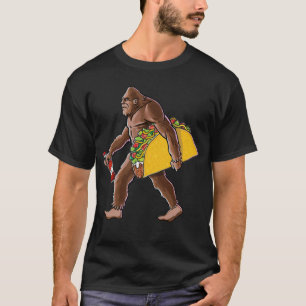 Camiseta Pie Grande Con Taco Y Botella De Salsa Caliente