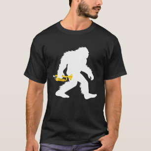 Camiseta Pie Grande Con Trumpet Shirt Sasquatch Trumpeteado