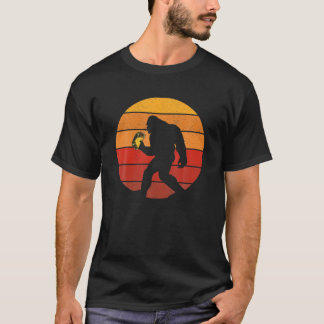 Camiseta Pie Grande Con Un Taco Funny Sasquatch Retro Vinta