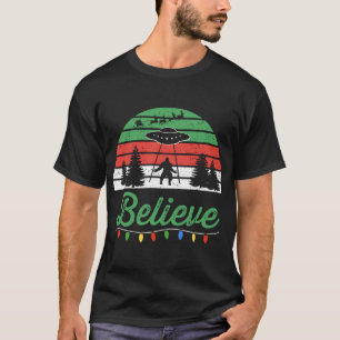Camiseta Pie grande cree extranjeros de OVNI Santa Claus re