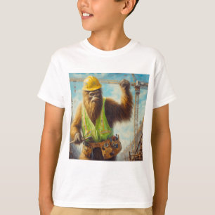Camiseta Pie grande del trabajador de construcción