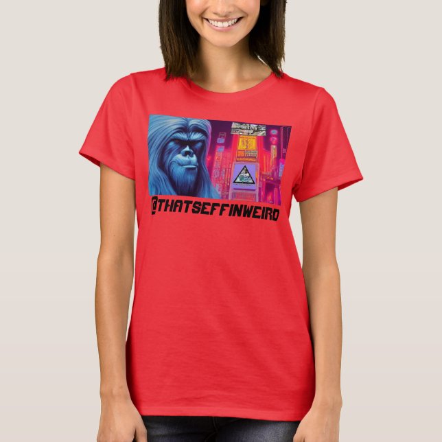 Camiseta Pie grande en Ciudad Futura (Anverso)
