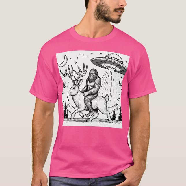 Camiseta Pie Grande En La Chaqueta (Anverso)