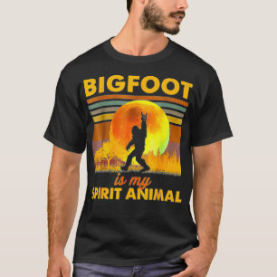Camiseta Pie Grande Es Mi Espíritu Animal Gracioso Sasquatc