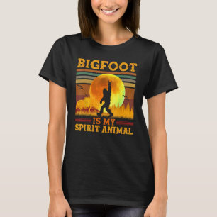 Camiseta Pie grande es mi Espíritu Animal Vintage Sasquatch