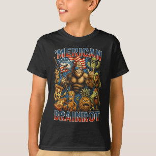 Camiseta Pie Grande Italiano Cerebro podrido 4 de Julio Ban
