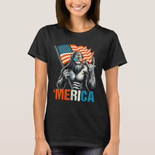 Camiseta Pie Grande Merica Roca Usa Bandera Americana 4 De 