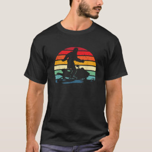 Camiseta Pie Grande Moto de nieve Sasquatch Conduciendo Mot