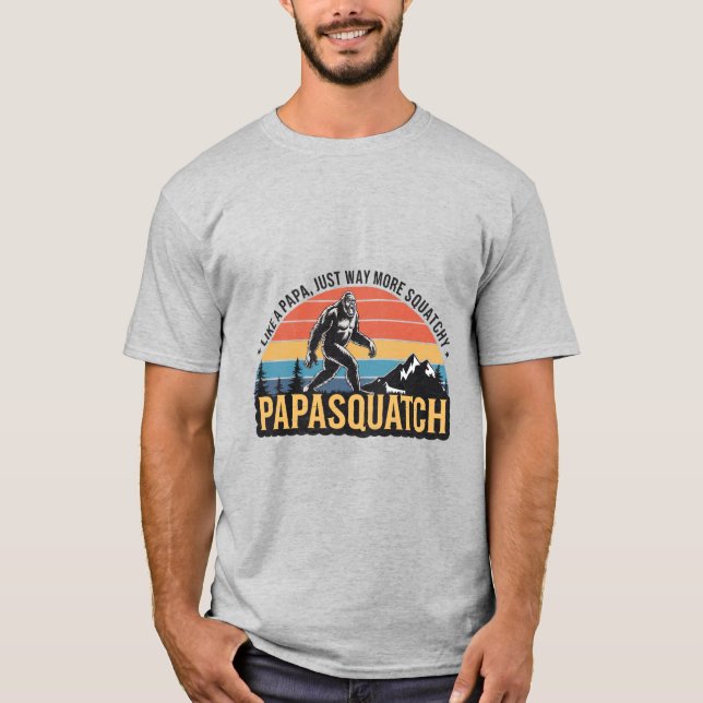 Camiseta Pie grande: Papasquatch (Anverso)