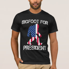 Camiseta Pie Grande Para El Presidente Funny Bigfoot