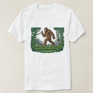 Camiseta Pie Grande Paz Cree En Ti Mismo Sasquatch Divertid