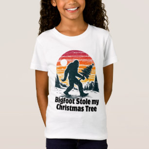 Camiseta Pie grande robó mi árbol de Navidad