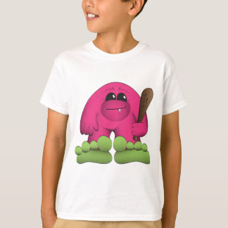 Camiseta Pie grande rosa caliente