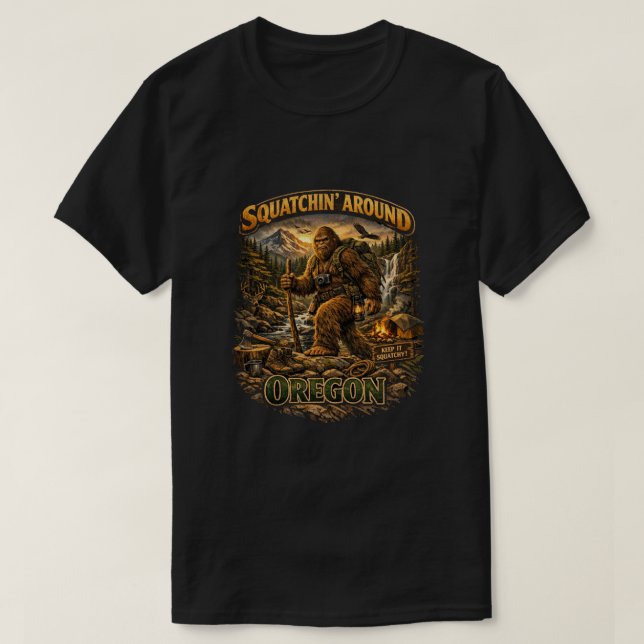 Camiseta Pie Grande Sasquatch (Diseño del anverso)