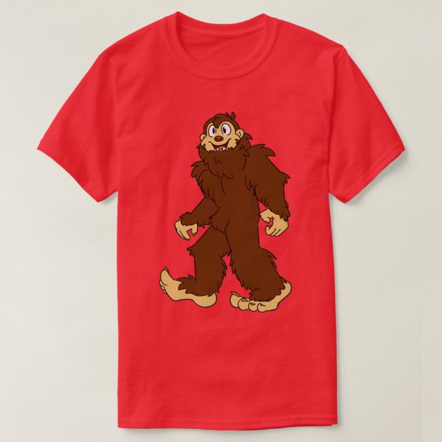 Camiseta Pie grande se monta a una excursión (Diseño del anverso)