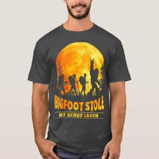 Camiseta Pie grande se robó mi líder Scout haciendo senderi