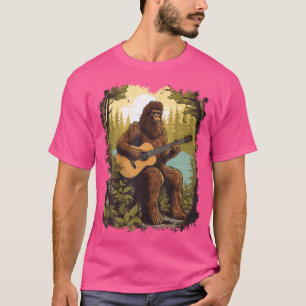 Camiseta Pie Grande Tocando Una Guitarra Acústica