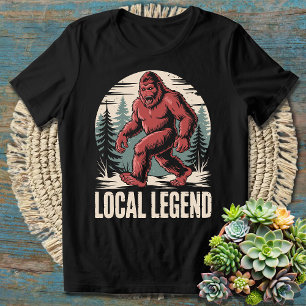 Camiseta Pie Grande Yeti Leyenda Local Divertida - Humoríst