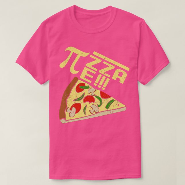 Camiseta Pie Pi es igual a pizza (Diseño del anverso)