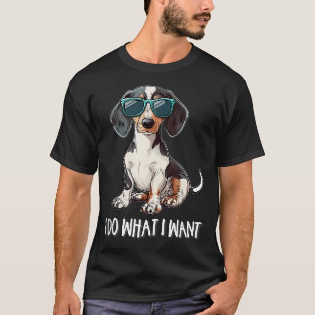 Camiseta Piebald Dachshund (Anverso)