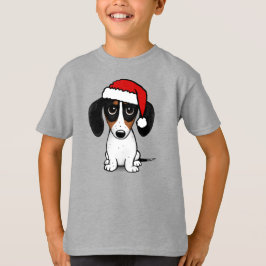 Camiseta Piebald Dachshund Santa Cute Perro Wiener