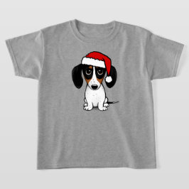Camiseta Piebald Dachshund Santa Cute Perro Wiener