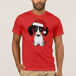 Camiseta Piebald Dachshund Santa Cute Perro Wiener