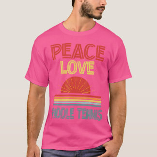 Camiseta Piece Love Paddle Tennis Funny