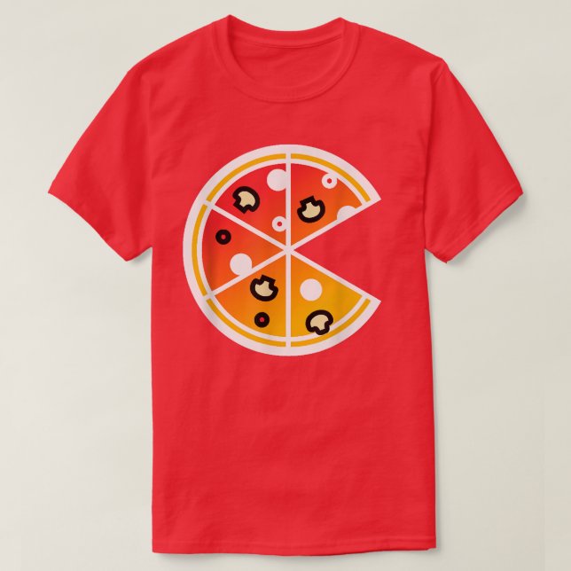 Camiseta Piece Pizza Slicefunny Parejas Pizza S 100 (Diseño del anverso)