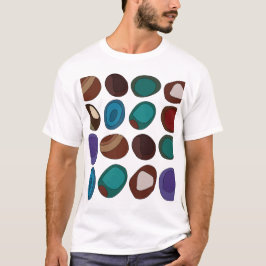 Camiseta Piedra de Ágata Colorida Sanadora de Cristal