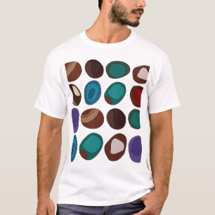 Camiseta Piedra de Ágata Colorida Sanadora de Cristal