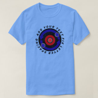 Camiseta Piedra de curling rodando como la órbita de la Tie