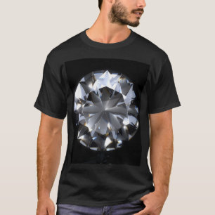 Camiseta Piedra de diamante: destello del espacio negro.