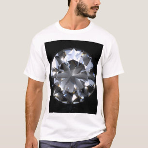Camiseta Piedra de diamante: destello del espacio negro.