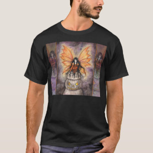Camiseta Piedra de Halloween Arte de Hadas Gótico Fantasía