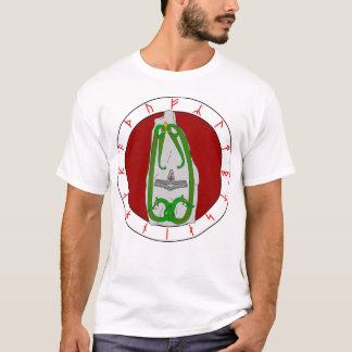 Camiseta Piedra gemela de la runa de la serpiente - diseño