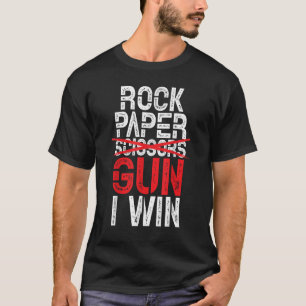 Camiseta Piedra Papel Tijera Arma Yo Gano Armas