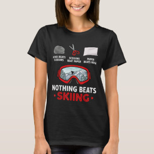 Camiseta Piedra Papel Tijeras Nada Supera al Esquí