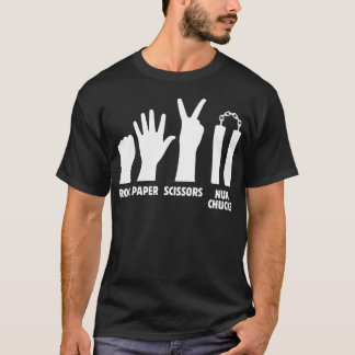 Camiseta Piedra Papel Tijeras Nun Chucks Artes Marciales