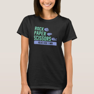 Camiseta Piedra Papel Tijeras Patada en la Cabeza Gano Kara