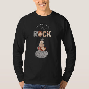 Camiseta Piedra Petoskey de la roca de los Grandes Lagos