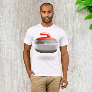 Camiseta Piedra Roja de Curling Deportes de Invierno