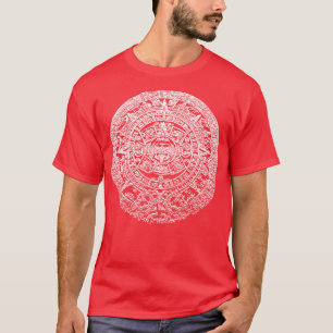 Camiseta Piedra solar azteca Calendario Cultura mesoamerica