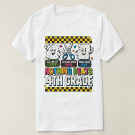 Camiseta Piedra Tijeras Papel Nada Supera 4º Grado