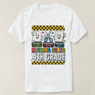 Camiseta Piedra Tijeras Papel Nada Supera 4º Grado