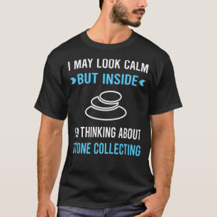 Camiseta Piedra tranquila de aspecto recolectando piedras